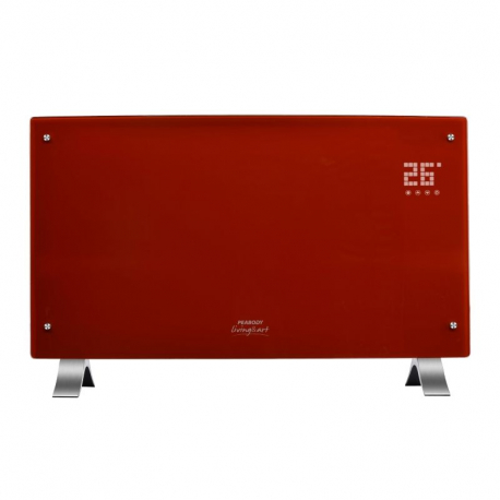 Vitroconvector Peabody Pe-Vqd20R - Rojo 2000W Termostato Frente Curvo Touch Panel DispDigital