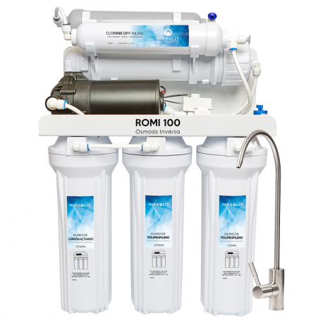 Osmosis Inversa Purificador de Agua Hidrolit ROMi 100 6 Etapas Filtrado 400lpd