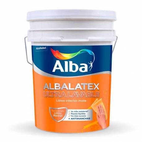 Albalatex Ultralavable Látex Interior Mate 20 Lts